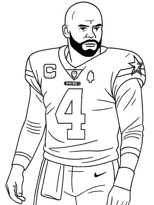 Dak Prescott Fargeleggingsside Dak Prescott Fargeleggingsside