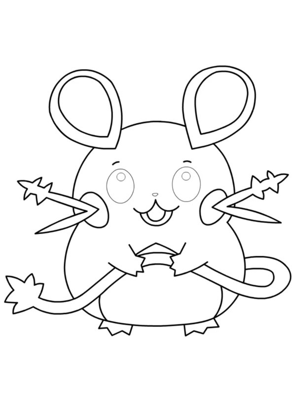 Dedenne (Pokémon) Fargeleggingsside Dedenne (Pokémon) Fargeleggingsside