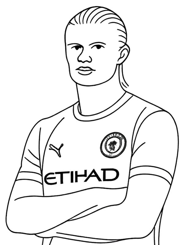 Erling Haaland Fargeleggingsside Erling Haaland Fargeleggingsside