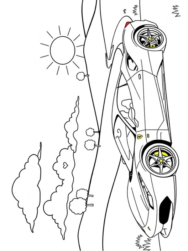 Ferrari 488 Fargeleggingsside Ferrari 488 Fargeleggingsside