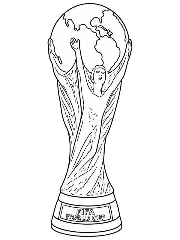 FIFA VM-trofeet 2026 Fargeleggingsside FIFA VM-trofeet 2026 Fargeleggingsside