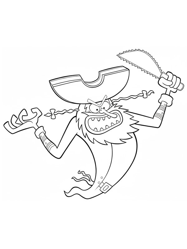 Den Flyvende Hollender (Svampebob Firkant) Fargeleggingsside Den Flyvende Hollender (Svampebob Firkant) Fargeleggingsside