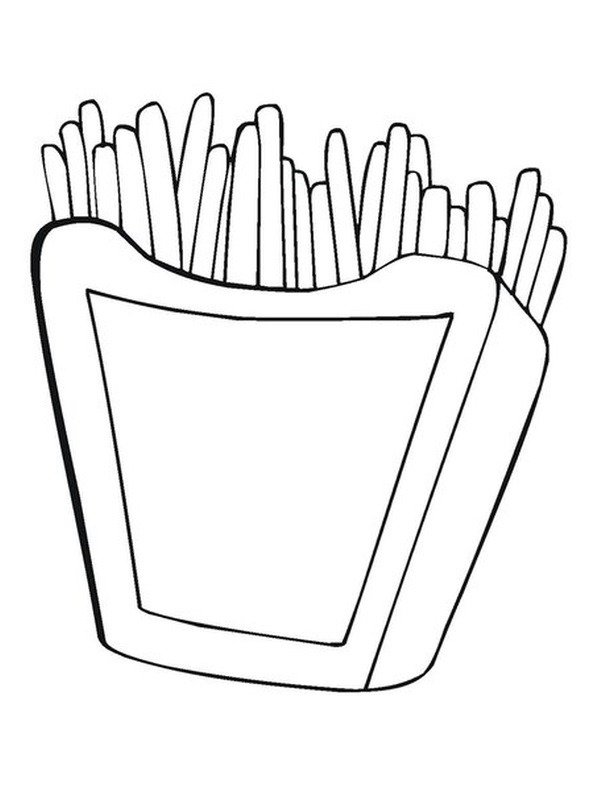 Pommes frites Fargeleggingsside Pommes frites Fargeleggingsside