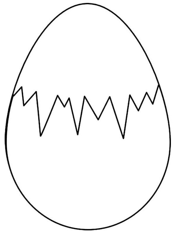 Knust egg Fargeleggingsside Knust egg Fargeleggingsside