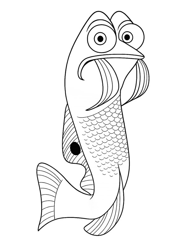 Gurgle (Oppdrag Nemo) Fargeleggingsside Gurgle (Oppdrag Nemo) Fargeleggingsside