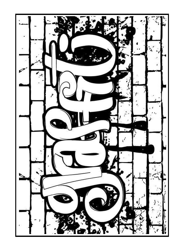 Graffiti Fargeleggingsside Graffiti Fargeleggingsside