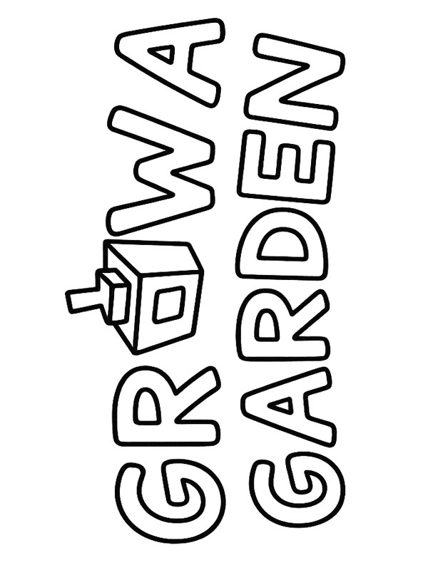 Grow a Garden logo Fargeleggingsside Grow a Garden logo Fargeleggingsside