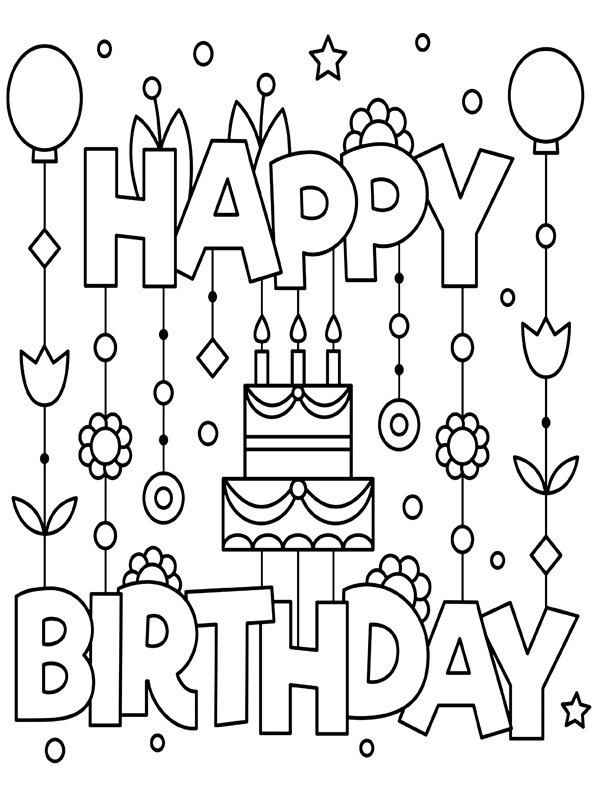 Happy Birthday Fargeleggingsside Happy Birthday Fargeleggingsside