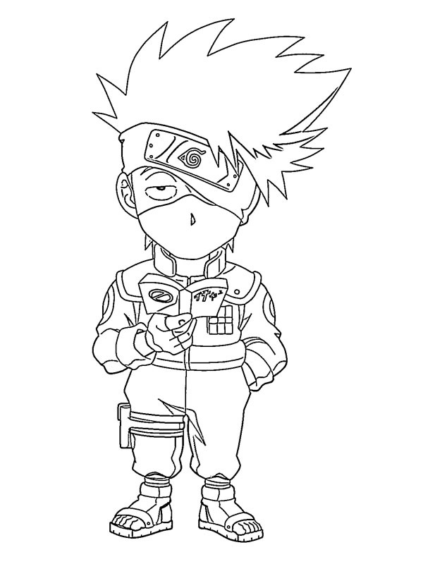 Hatake Kakashi Fargeleggingsside Hatake Kakashi Fargeleggingsside
