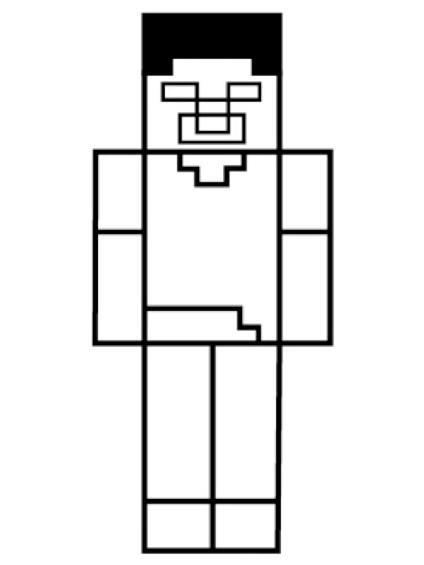 Herobrine Minecraft Fargeleggingsside Herobrine Minecraft Fargeleggingsside