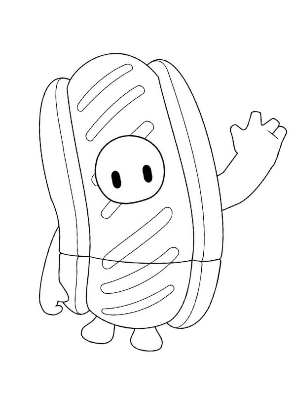 Hot dog fall guys Fargeleggingsside Hot dog fall guys Fargeleggingsside