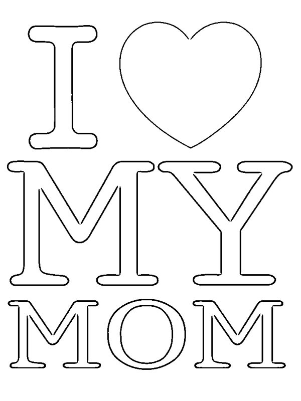 I Love My Mom Fargeleggingsside I Love My Mom Fargeleggingsside