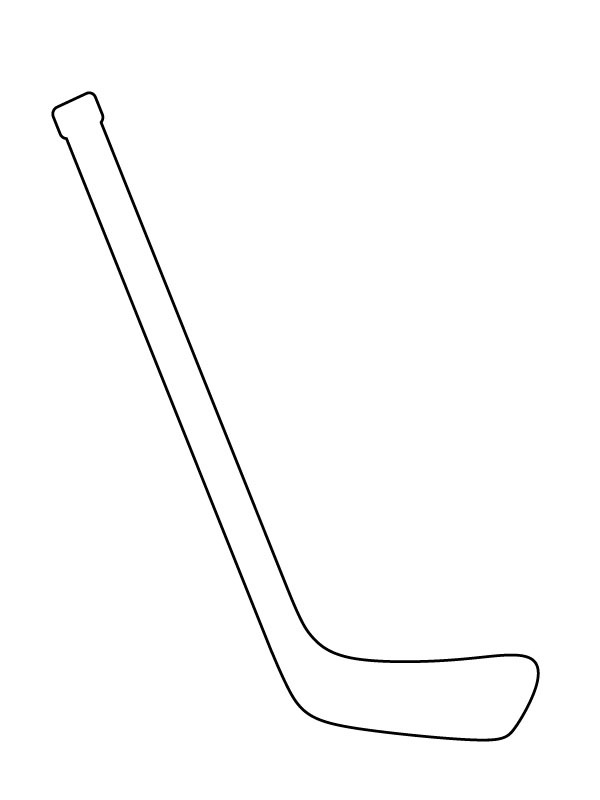 Ishockeykølle Fargeleggingsside Ishockeykølle Fargeleggingsside