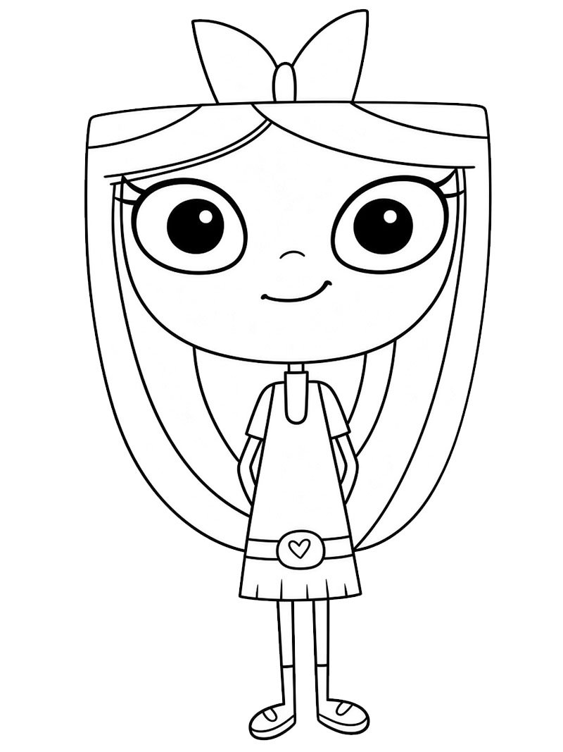 Isabella (Phineas og Ferb) Fargeleggingsside Isabella (Phineas og Ferb) Fargeleggingsside