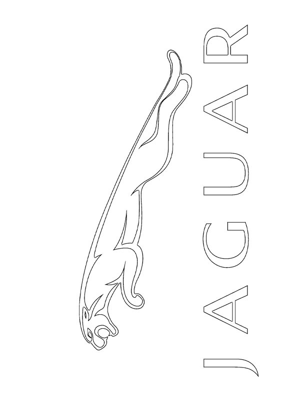 Jaguar logo Fargeleggingsside Jaguar logo Fargeleggingsside