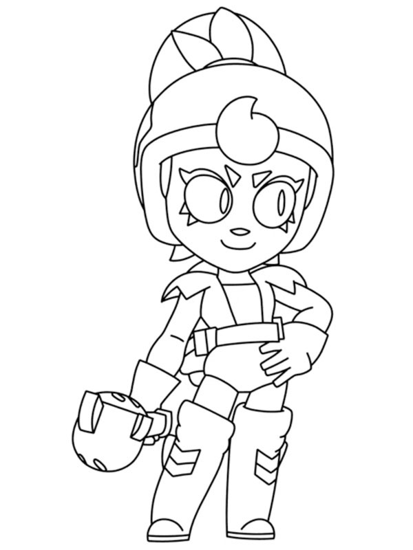 Janet Brawl Stars Fargeleggingsside Janet Brawl Stars Fargeleggingsside