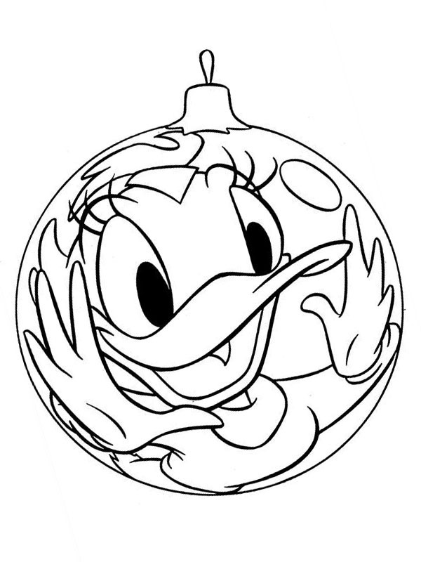 Julekule Dolly Duck Fargeleggingsside Julekule Dolly Duck Fargeleggingsside