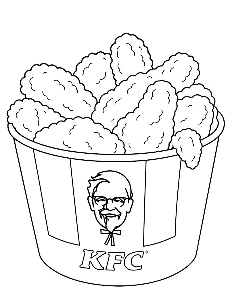 KFC Hot wings Fargeleggingsside