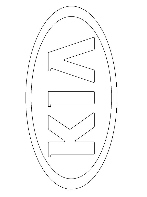 Kia logo Fargeleggingsside Kia logo Fargeleggingsside