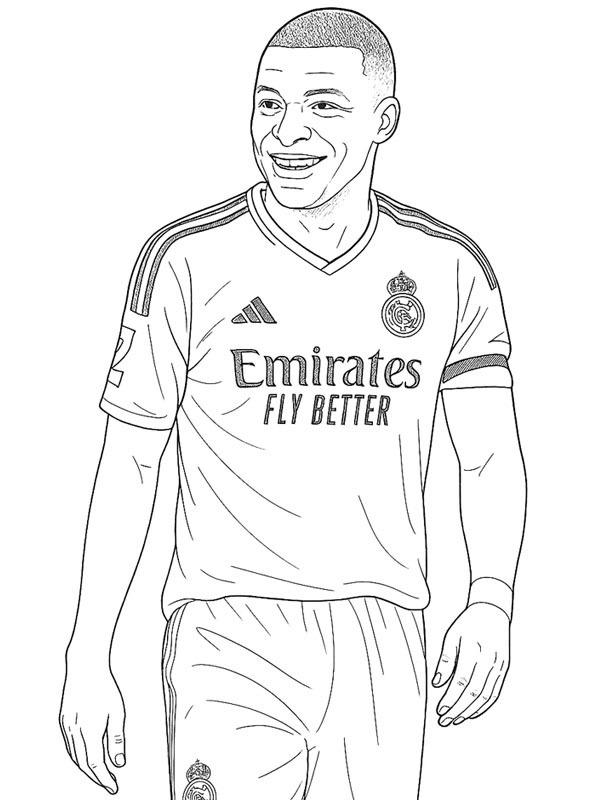 Kylian Mbappé Fargeleggingsside Kylian Mbappé Fargeleggingsside