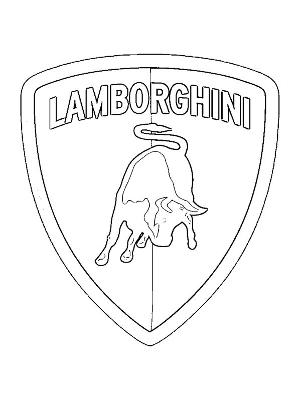 Lamborghini logo Fargeleggingsside Lamborghini logo Fargeleggingsside