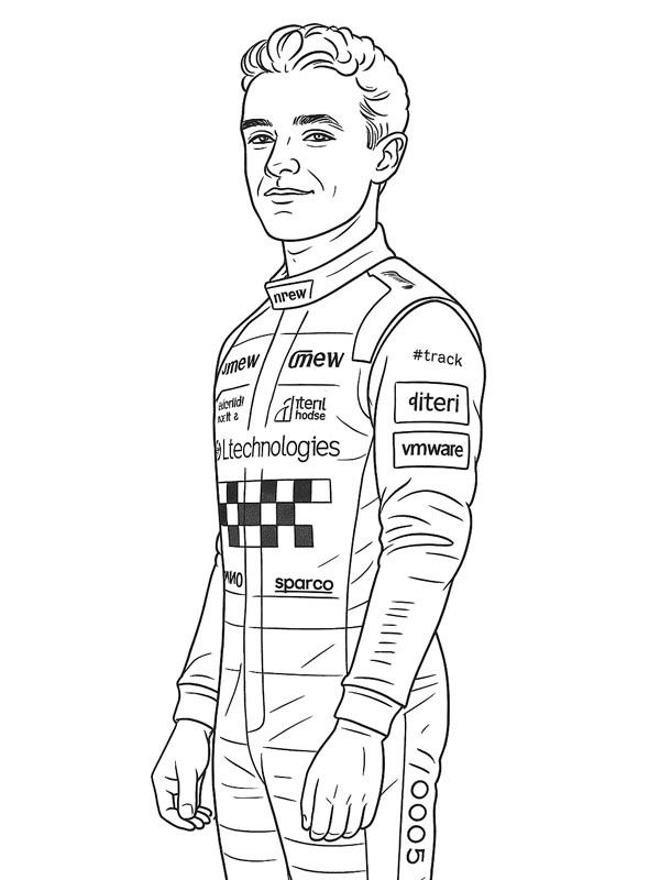 Lando Norris Fargeleggingsside Lando Norris Fargeleggingsside