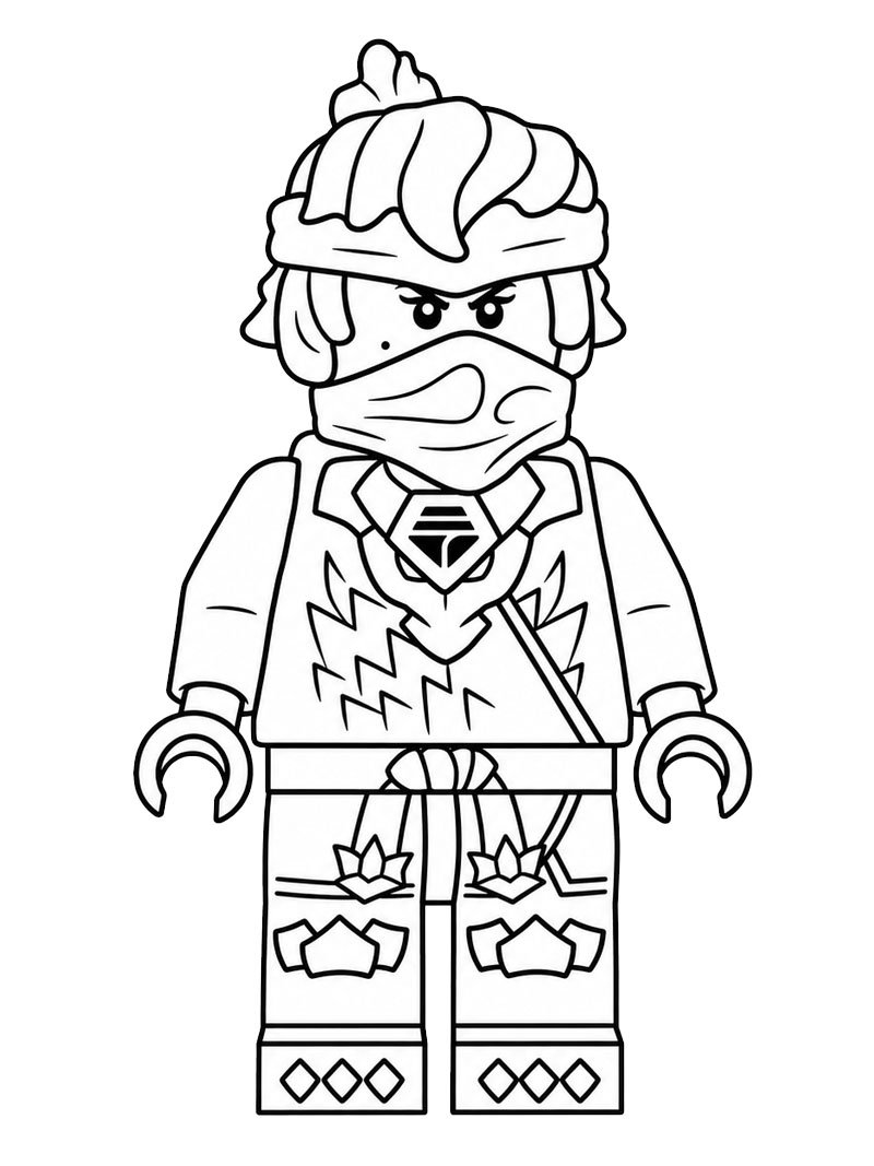 Lego ninjago Nya Fargeleggingsside