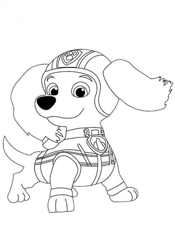 Dachshund Liberty fra PAW Patrol Fargeleggingsside Dachshund Liberty fra PAW Patrol Fargeleggingsside