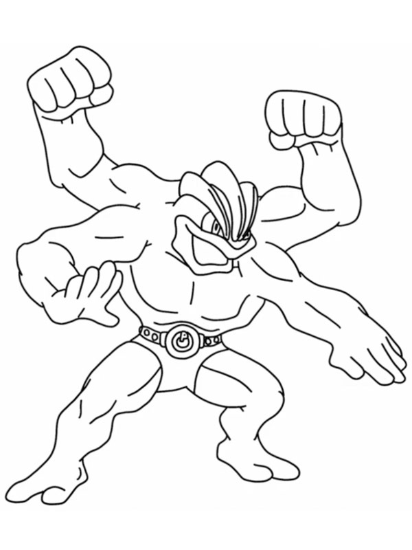 Machamp (Pokémon) Fargeleggingsside Machamp (Pokémon) Fargeleggingsside