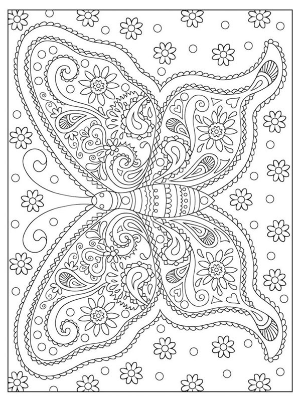 Sommerfugl mandala Fargeleggingsside Sommerfugl mandala Fargeleggingsside
