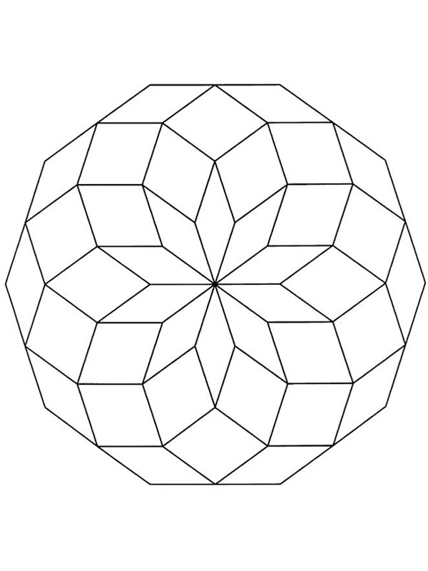 Mandala 3 Fargeleggingsside Mandala 3 Fargeleggingsside