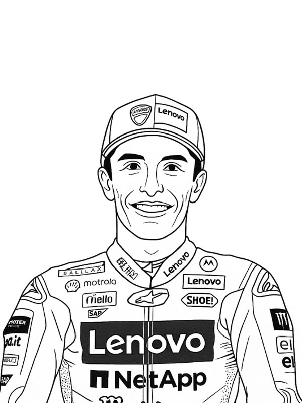 Marc Márquez Fargeleggingsside Marc Márquez Fargeleggingsside