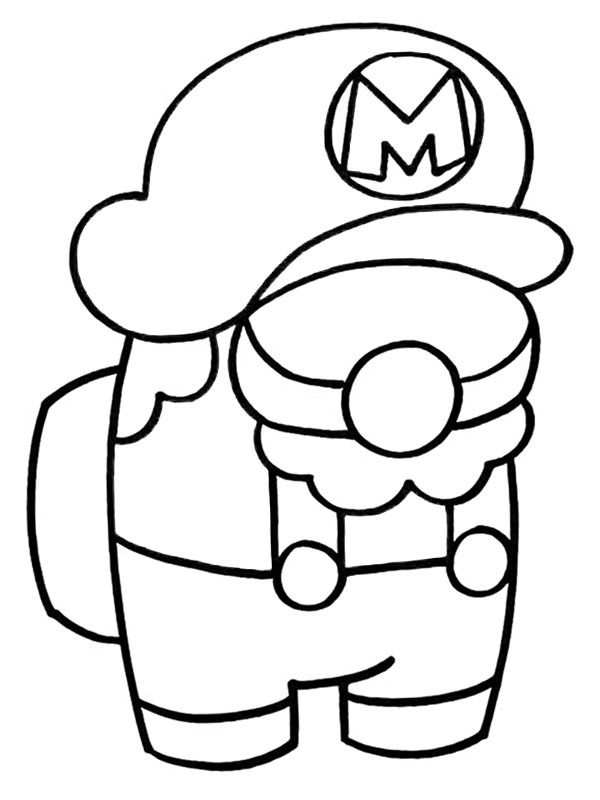 Mario Among Us Fargeleggingsside Mario Among Us Fargeleggingsside