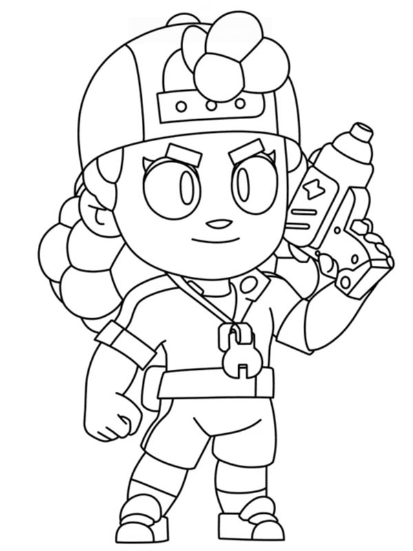 Meg Brawl Stars Fargeleggingsside Meg Brawl Stars Fargeleggingsside