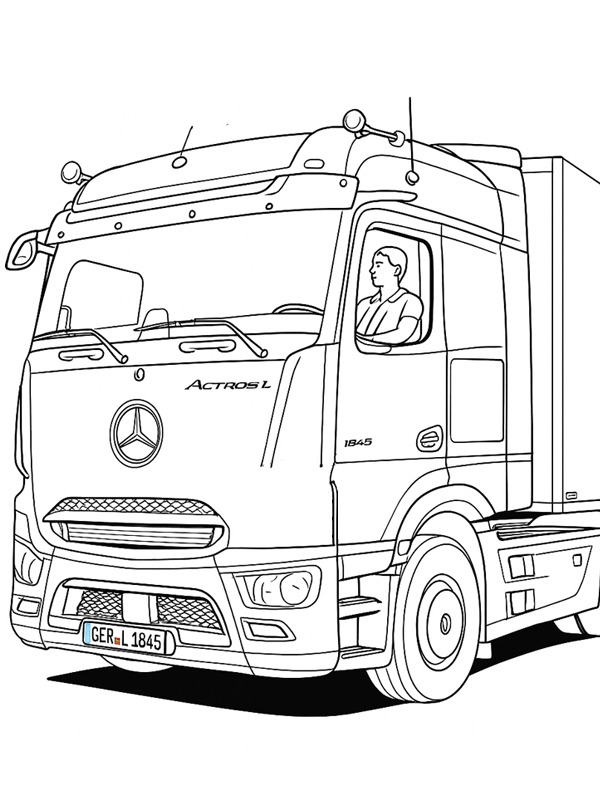 Mercedes-Benz Actros L Fargeleggingsside Mercedes-Benz Actros L Fargeleggingsside