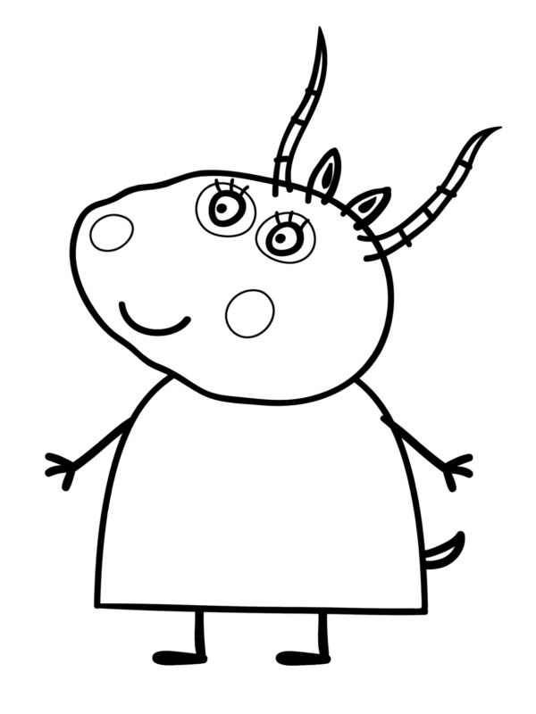 Fru Gazelle Fargeleggingsside Fru Gazelle Fargeleggingsside