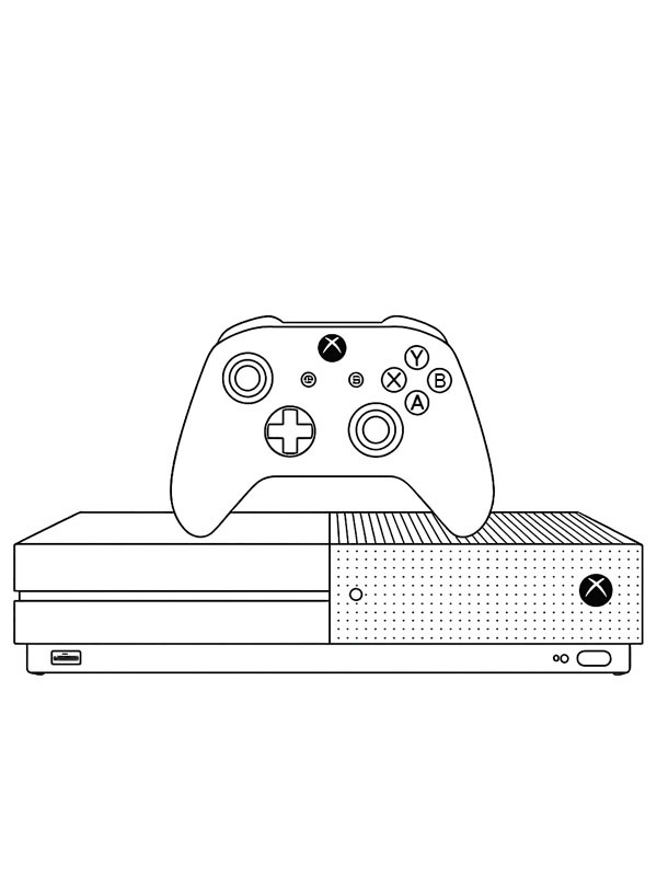 Microsoft Xbox One S Fargeleggingsside Microsoft Xbox One S Fargeleggingsside