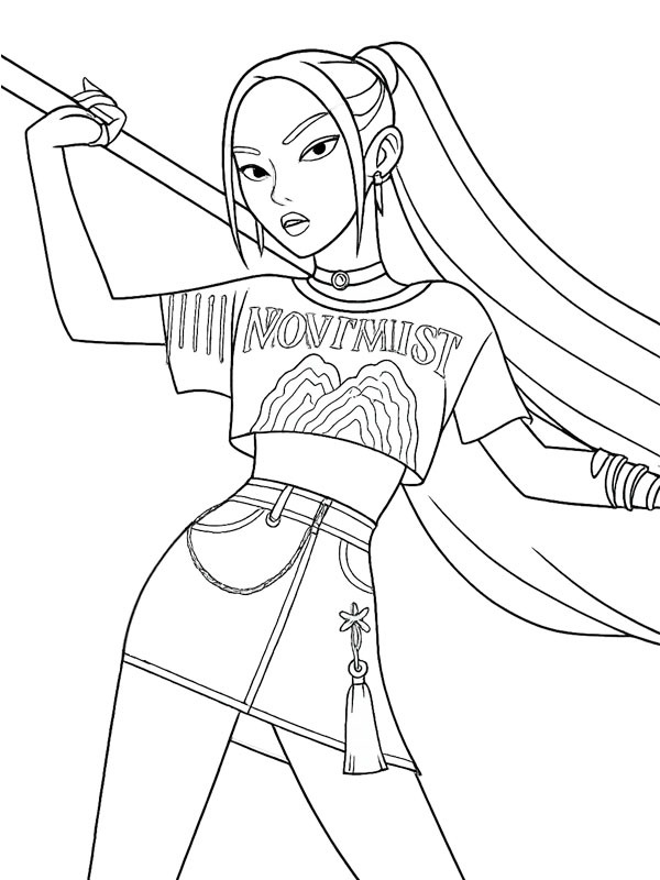 Mira (Kpop Demon Hunters) Fargeleggingsside Mira (Kpop Demon Hunters) Fargeleggingsside