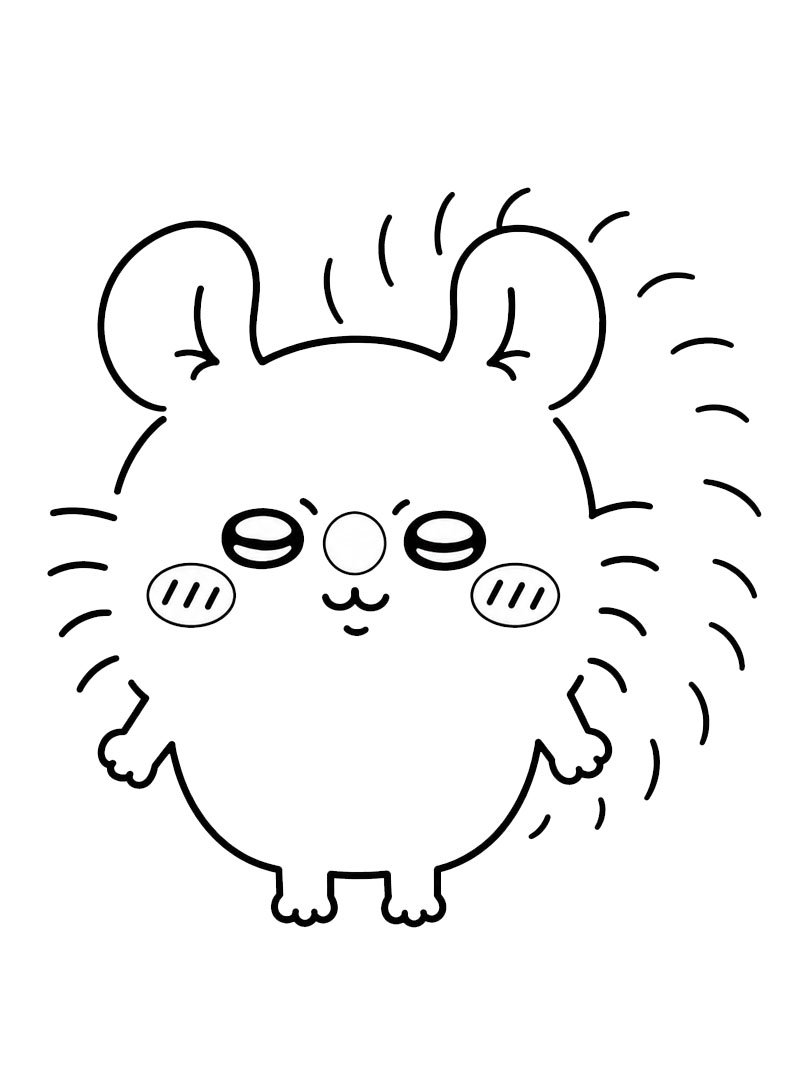 Momonga (Chiikawa) Fargeleggingsside Momonga (Chiikawa) Fargeleggingsside