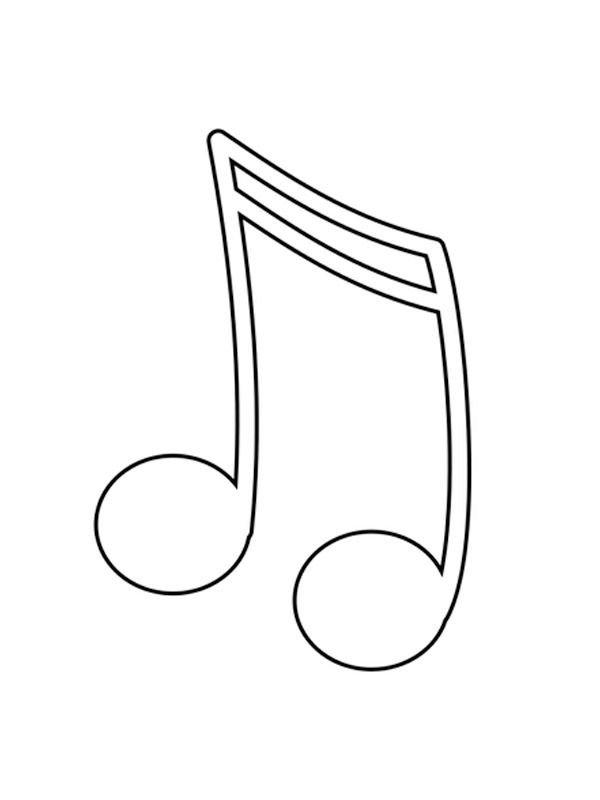 Musikknote Fargeleggingsside Musikknote Fargeleggingsside