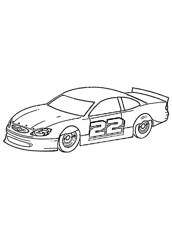 Nascar bil Fargeleggingsside Nascar bil Fargeleggingsside
