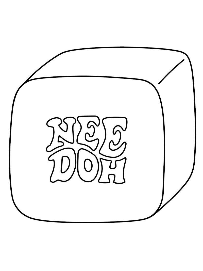 NeeDoh Nice Cube Fargeleggingsside NeeDoh Nice Cube Fargeleggingsside