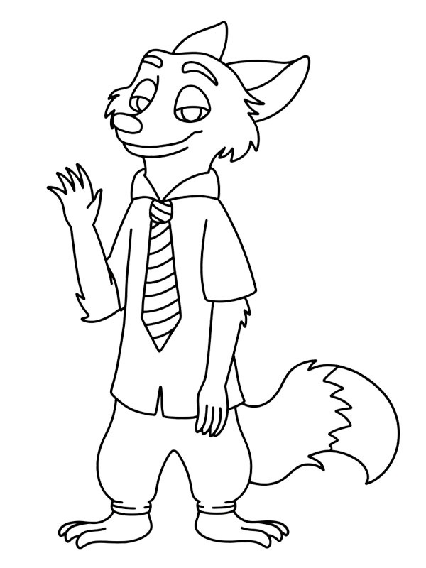 Nick Wilde (Zootropolis) Fargeleggingsside