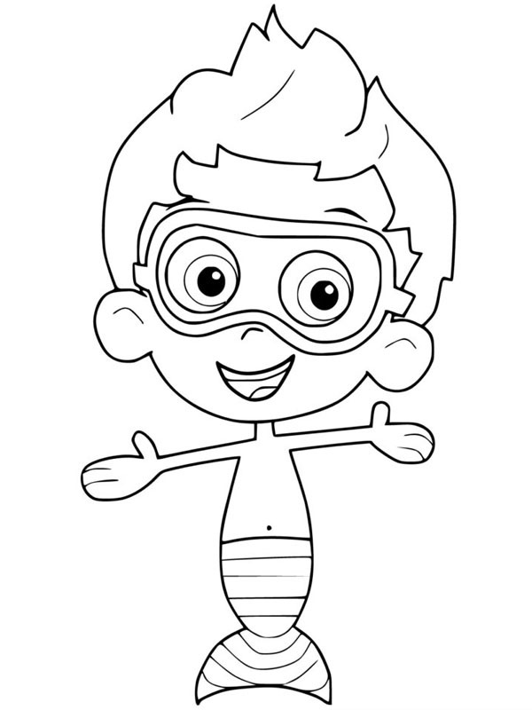 Nonny - Bubble Guppies Fargeleggingsside Nonny - Bubble Guppies Fargeleggingsside
