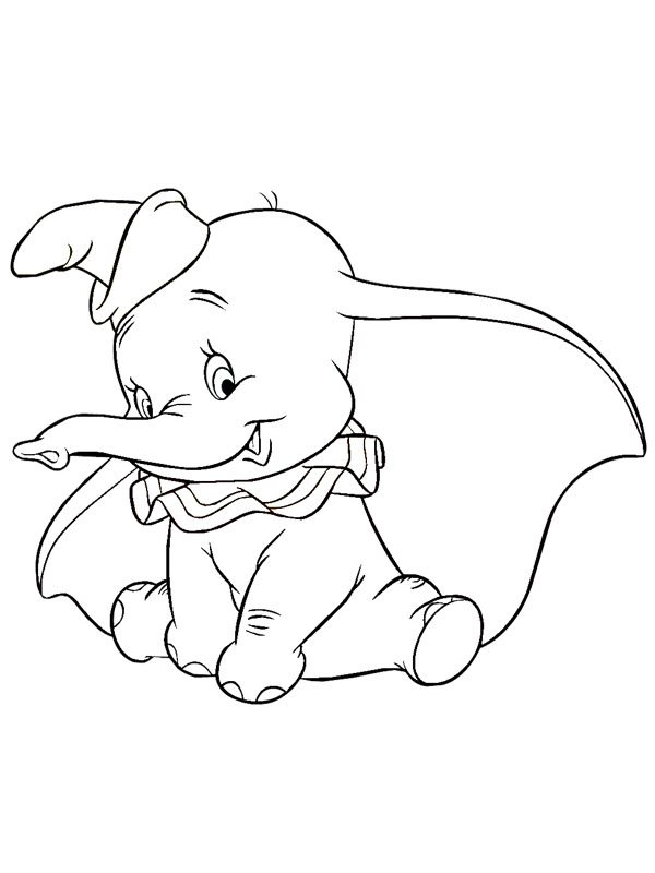 Elefanten Dumbo Fargeleggingsside Elefanten Dumbo Fargeleggingsside