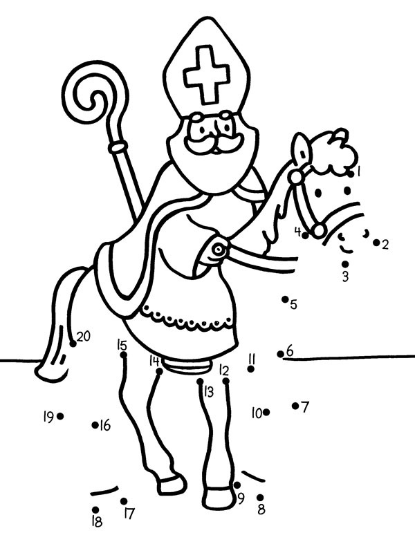 Tegne St. Nikolas sin hest Fargeleggingsside Tegne St. Nikolas sin hest Fargeleggingsside
