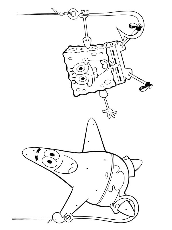 Patrick Stjerne og Svampebob Firkant Fargeleggingsside Patrick Stjerne og Svampebob Firkant Fargeleggingsside