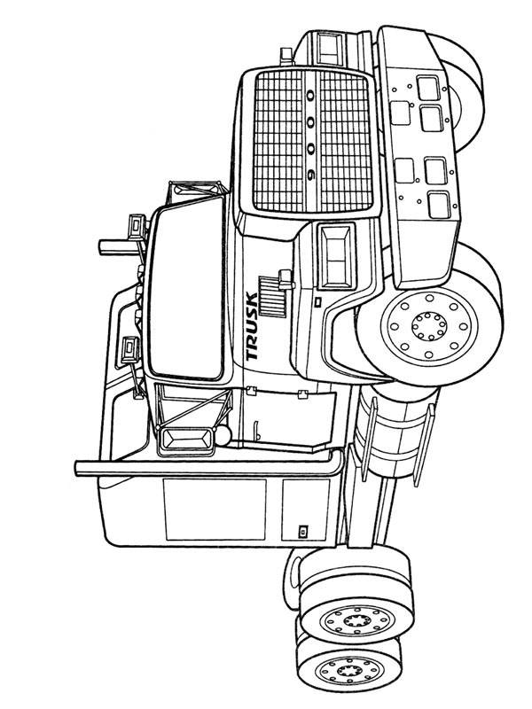 Peterbilt 378 lastebil Fargeleggingsside Peterbilt 378 lastebil Fargeleggingsside