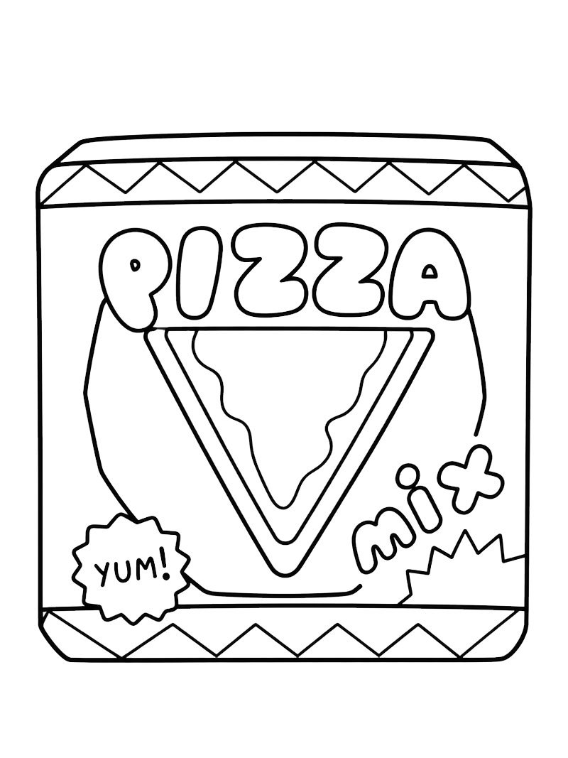 Pizza (Toca Boca) Fargeleggingsside Pizza (Toca Boca) Fargeleggingsside