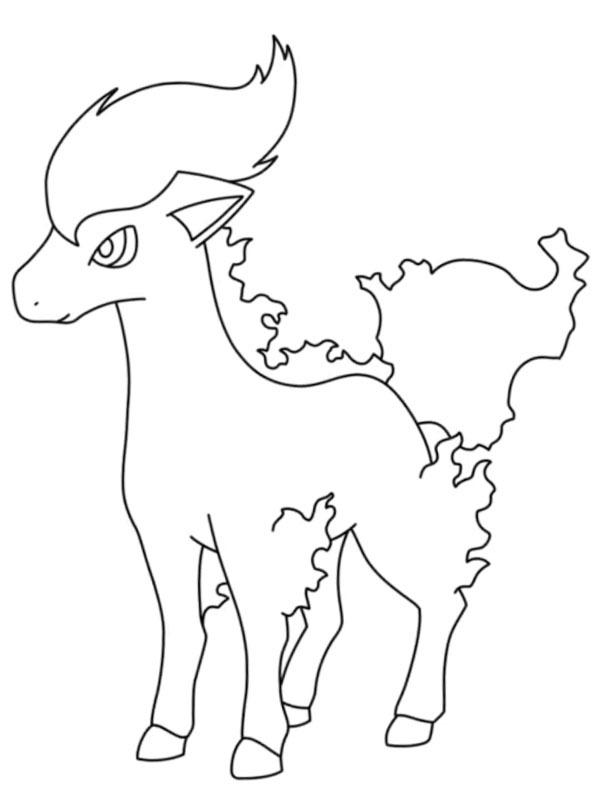 Ponyta (Pokémon) Fargeleggingsside Ponyta (Pokémon) Fargeleggingsside
